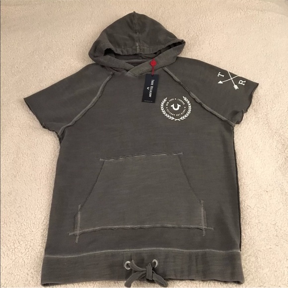 true religion short sleeve hoodie